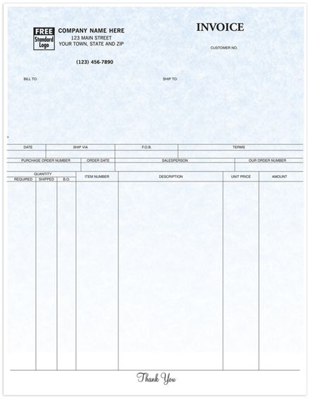 Laser Product Invoice Parchment