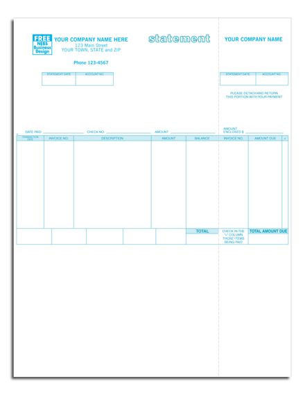 Laser/Inkjet Statement