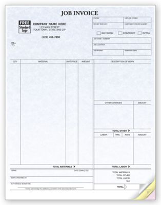 Job Invoices, Laser, Parchment - Form Magic Compatible 13494G