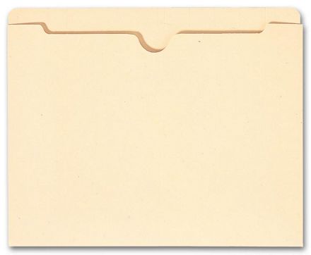 Top Tab Manila Pocket, 14 pt, No expansion