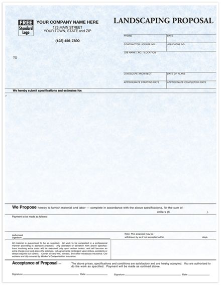 Laser Landscaping Proposal Parchment