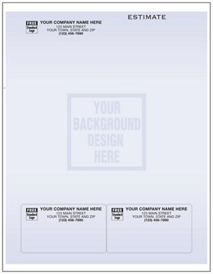 Form and Label Laser Combo w/2 Labels at Bottom - Colors 13695T