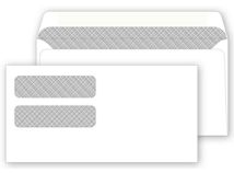 Double Window Confidential Envelope 8-7/8 x 4-1/2