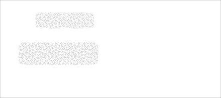 Double Window Envelope 8 3/4 X 3 7/8, Gummed Seal