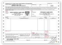 Continuous Bill of Lading Shipping Form