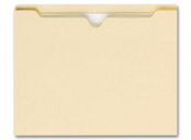 Top Tab Manila Pocket, 14 pt, 1 1/2 expansion