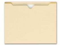 Top Tab Manila Pocket, 14 pt, 1 1/2 expansion