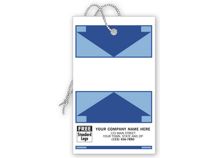 Weatherproof Price Tags, White w/Blue Arrow Design