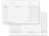 Account Record Billing Card, Single Entry