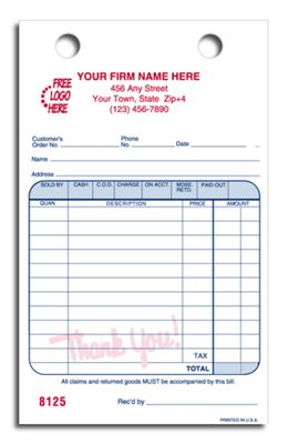 Register Forms, Cash and Carry 14618
