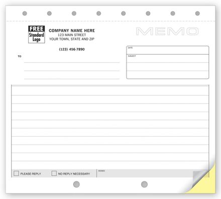 Jetset Small Carbonless Memos