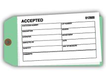 Accepted Material Control Tag