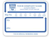 Jumbo Mailing Labels w/ Ship Via Check Boxes, Padded