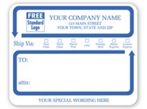 Jumbo Mailing Labels w/ Ship Via Check Boxes, Padded