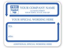 Jumbo Mailing Labels w/ Special Wording, Padded, White