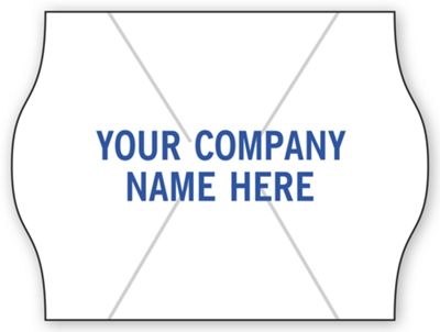 Meto 2-Line Pricing Labels, Roll, White 1572