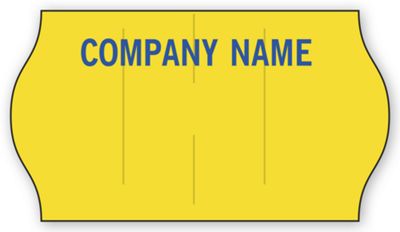 Meto 1-Line Pricing Labels, Roll, Yellow 1575