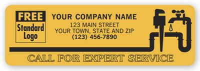 Plumbing Label - 3 1/2 X 1 1/8 1594