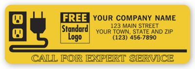 Call For Expert Service Electrical Labels, 1595