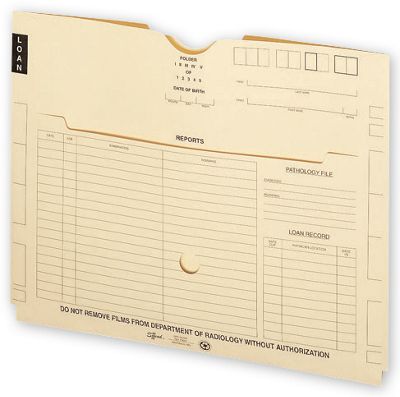 X - Ray File Pockets, Manila, 3/4 Expansion, 11 pt