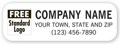 Small Vehicle Sign, 1-ink color with Standard Logo 1606