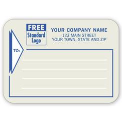 Mailing Labels, Padded, Gray w/ Blue Border