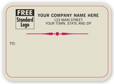 Padded Gray Conservative Mailing Label