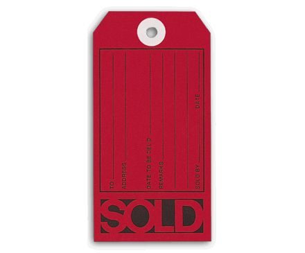 Sold Tags, Red
