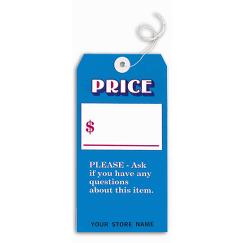 Price Tags, Blue, Large