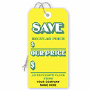 Save Tags, Stock,Yellow, Large 176