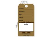 Furniture Price Tags, Brown Colonial Design, Large