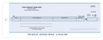 Cash Disbursement Center Check 190NC