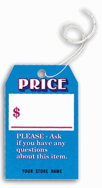 Price Tags, Blue, Small 191