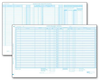 Computer Input Sales and Cash Receipts Journal 191NJ