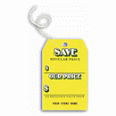 Save Tags, Stock, Yellow, Small 192