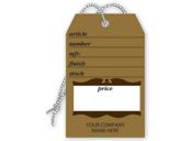 Furniture Price Tags, Brown Colonial Design, Small
