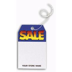 Tags, Sale, Blue and Yellow, Small