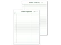 Supplemental & Treatment Notes, No Hole Punch