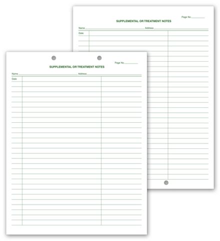 Supplemental & Treatment Notes, Two Hole Punch