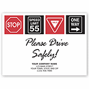 Drive Safely with Signs Floor Mat 200116