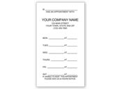 One - Sided Appointment Business Cards, Imprinted