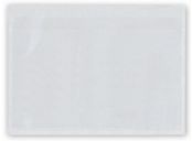 Adhesive Transparent Plastic File Pockets, 6 1/4 x 4 1/2