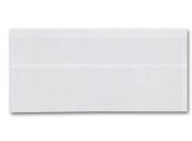 Adhesive Transparent Plastic File Pockets, 7 1/4 x 3 1/4