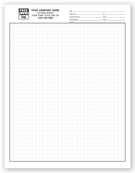Graph Papers, Standard 1/4, Padded