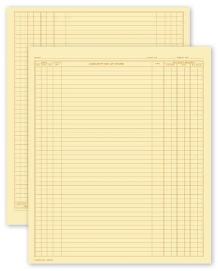 Dental Continuation Form for Folder-Style Records, Large
