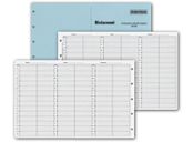 2 Person Appointment Book Refill Pages 8am-9:45pm