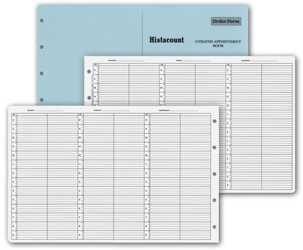 2 Person Appointment Book Refill Pages 8am-9:45pm