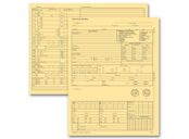 Optometry Exam Record Form, Letter Style, Buff