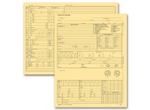 Optometry Exam Record Form, Letter Style, Buff