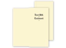 Will Envelopes, Engraved, Ivory